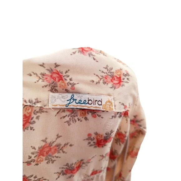 Freebird Women's Sleeveless Floral Dress with 2 Front Pockets - Picture 6 of 6